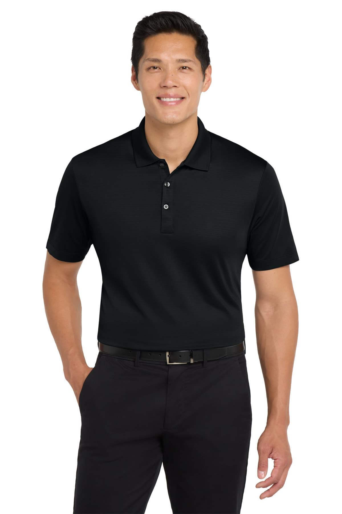 Port Authority Port Authority Eclipse Stretch Polo. K587 in Deep Black