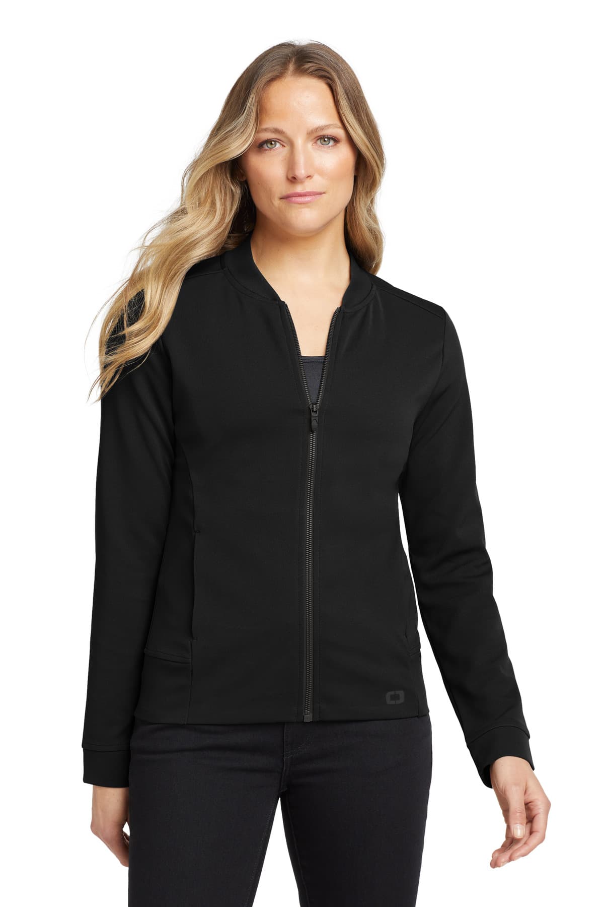 OGIO OGIO Women's Hinge Full-Zip. LOG820 in Blacktop