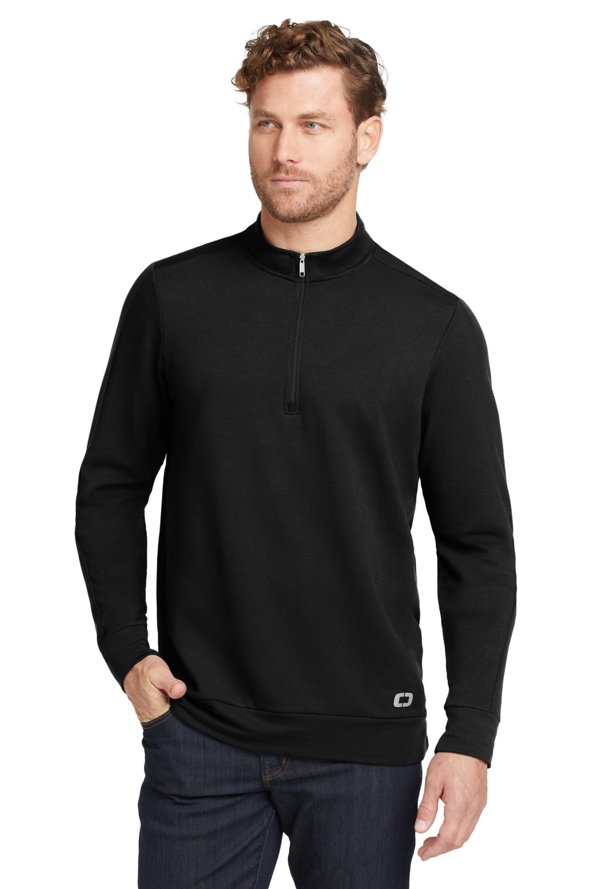 OGIO OGIO Luuma 1/2-Zip Fleece. OG813 in Blacktop