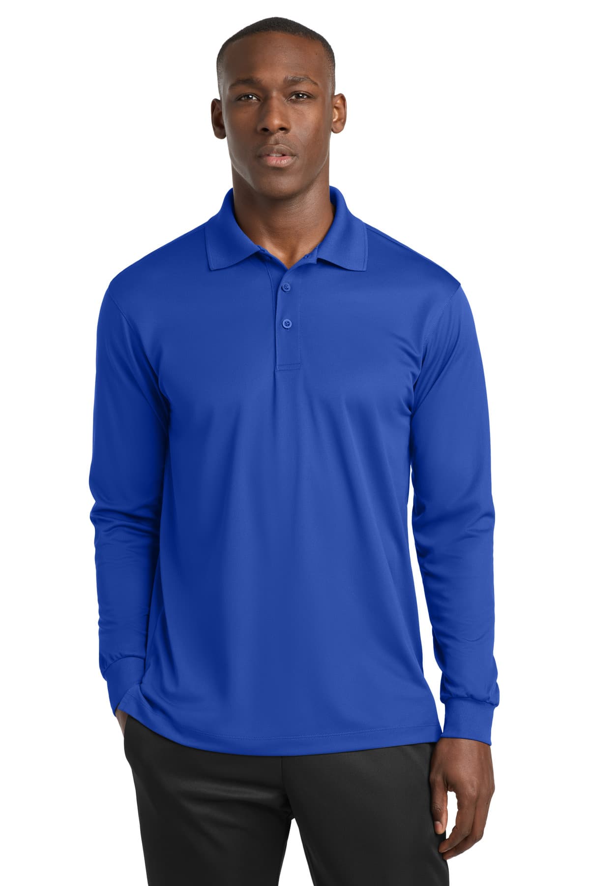 Sport-Tek Sport-Tek Long Sleeve Micropique Sport-Wick Polo. ST657