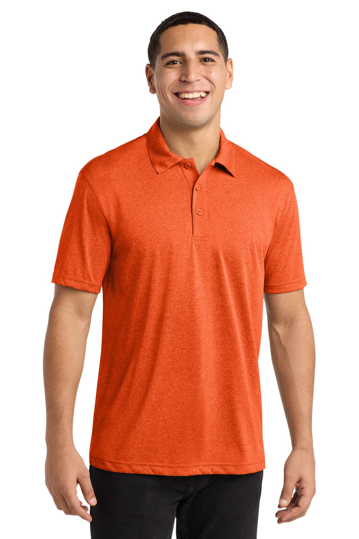 Sport-Tek Sport-Tek Heather Contender Polo. ST660