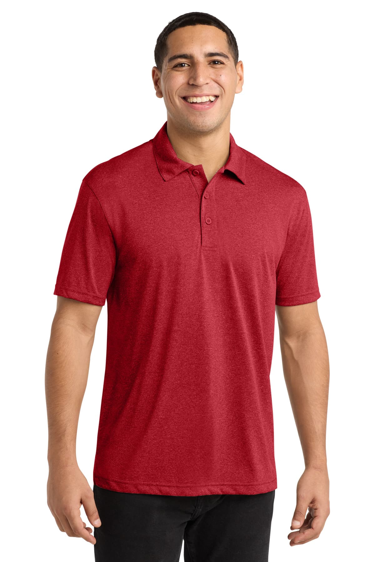Sport-Tek Sport-Tek Heather Contender Polo. ST660