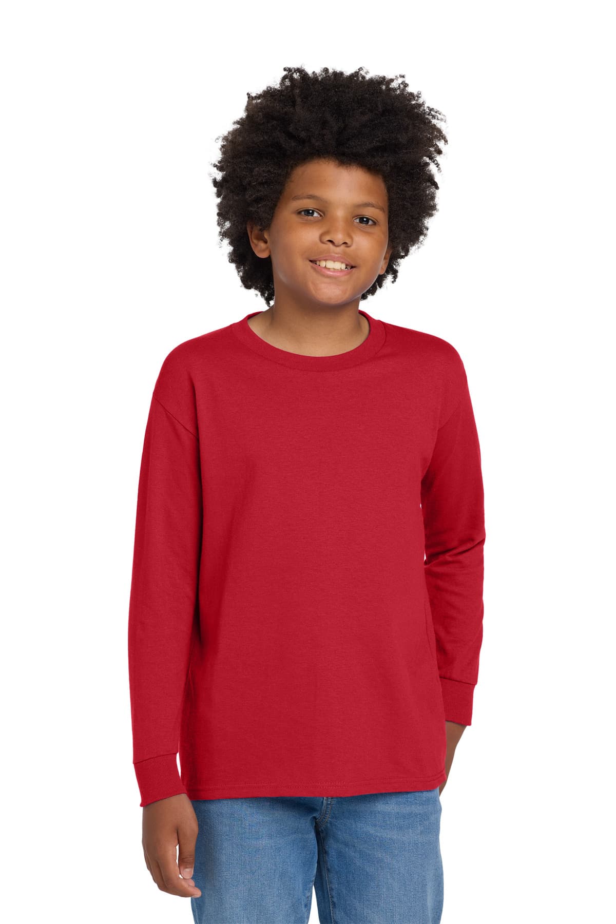 Gildan Gildan Youth Heavy Cotton 100% Cotton Long Sleeve T-Shirt. 5400B
