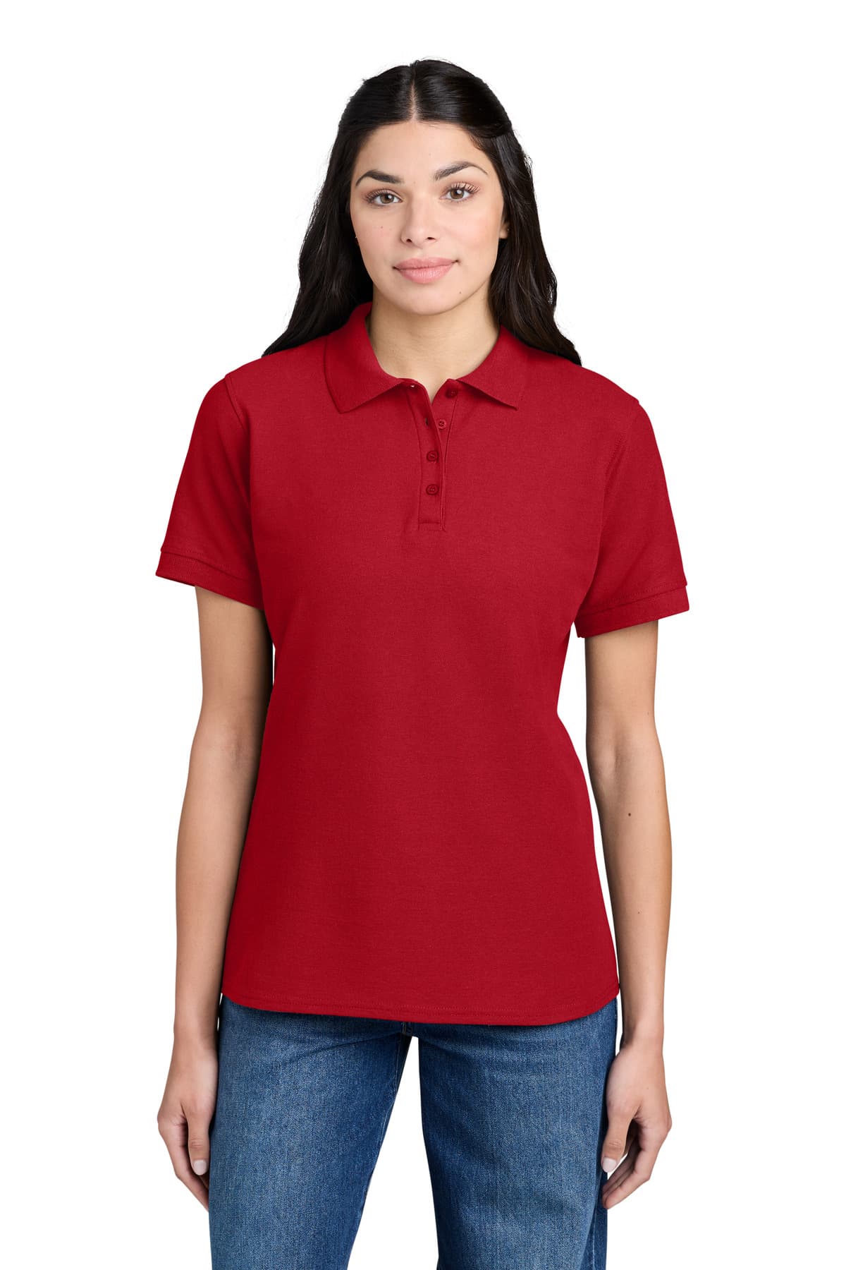 Port & Company Port & Co Women's Core Blend Pique Polo. LKP155