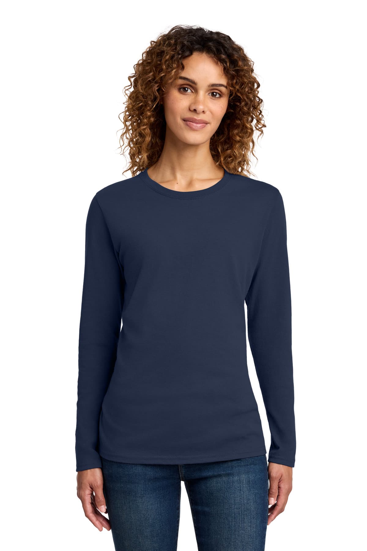 Port & Company Port & Co Women's Long Sleeve Core Cotton Tee. LPC54LS