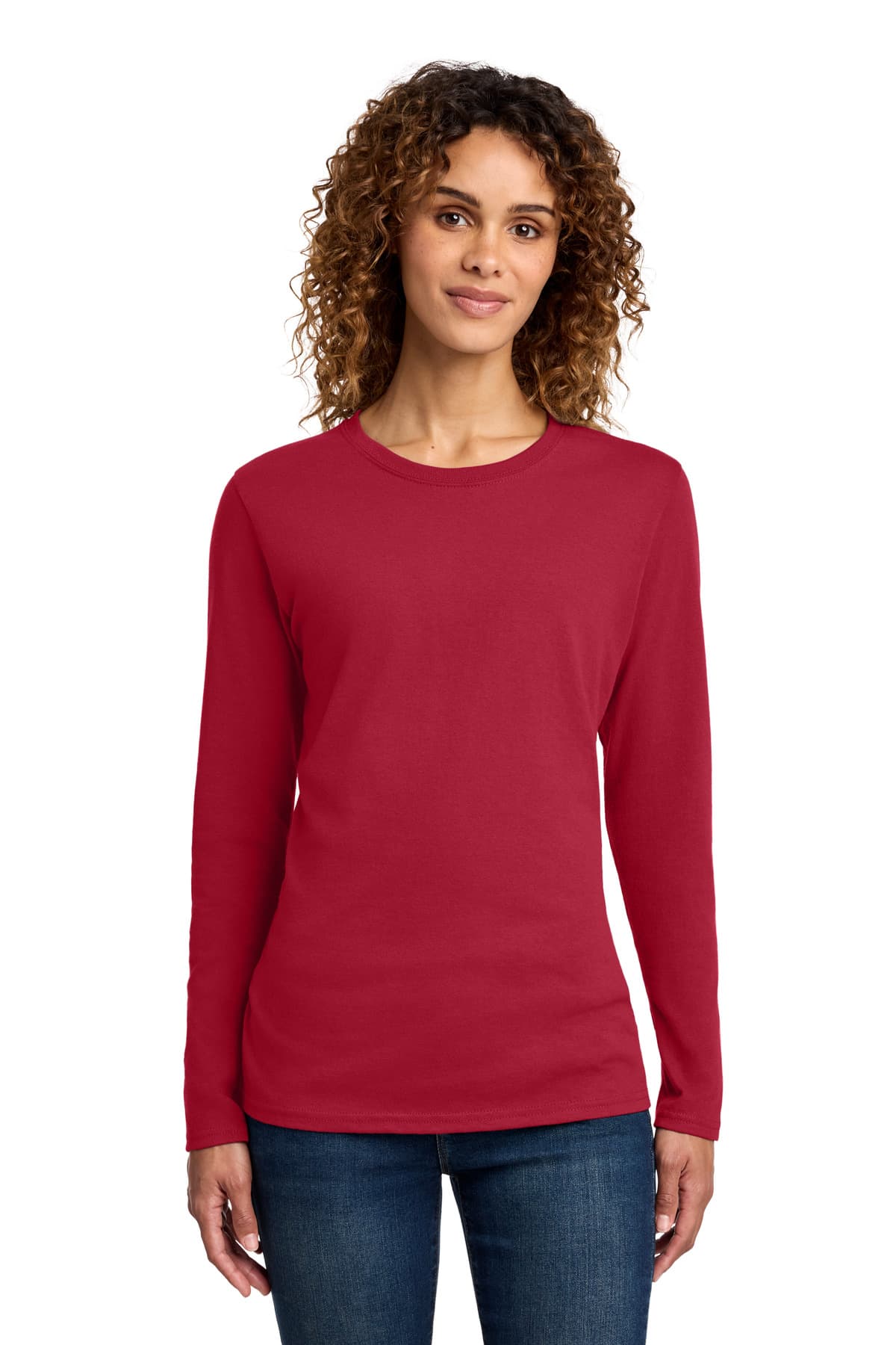 Port & Company Port & Co Women's Long Sleeve Core Cotton Tee. LPC54LS