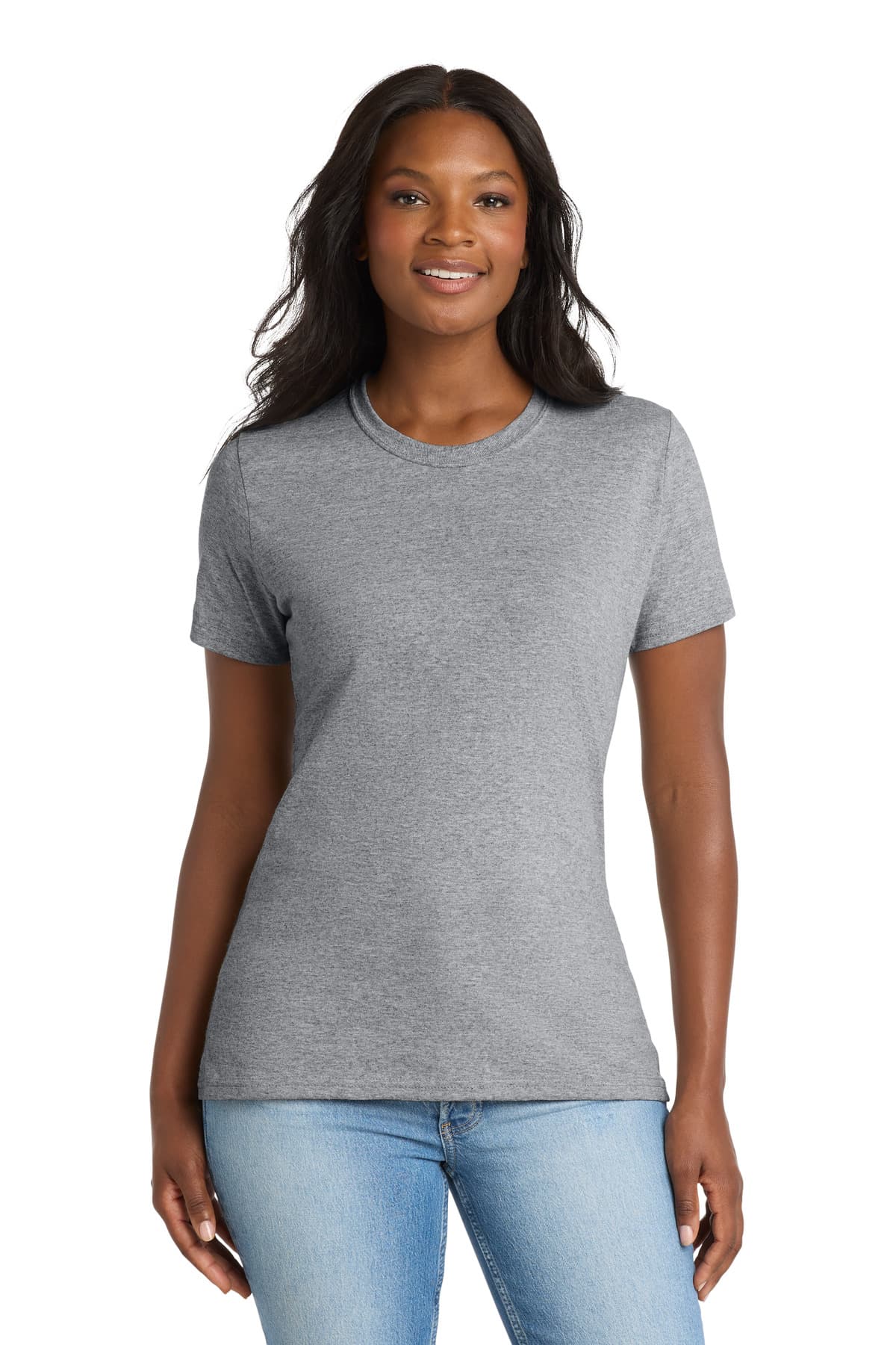 Port & Company Port & Co Women's Core Blend Tee. LPC55 in Athletic Heather