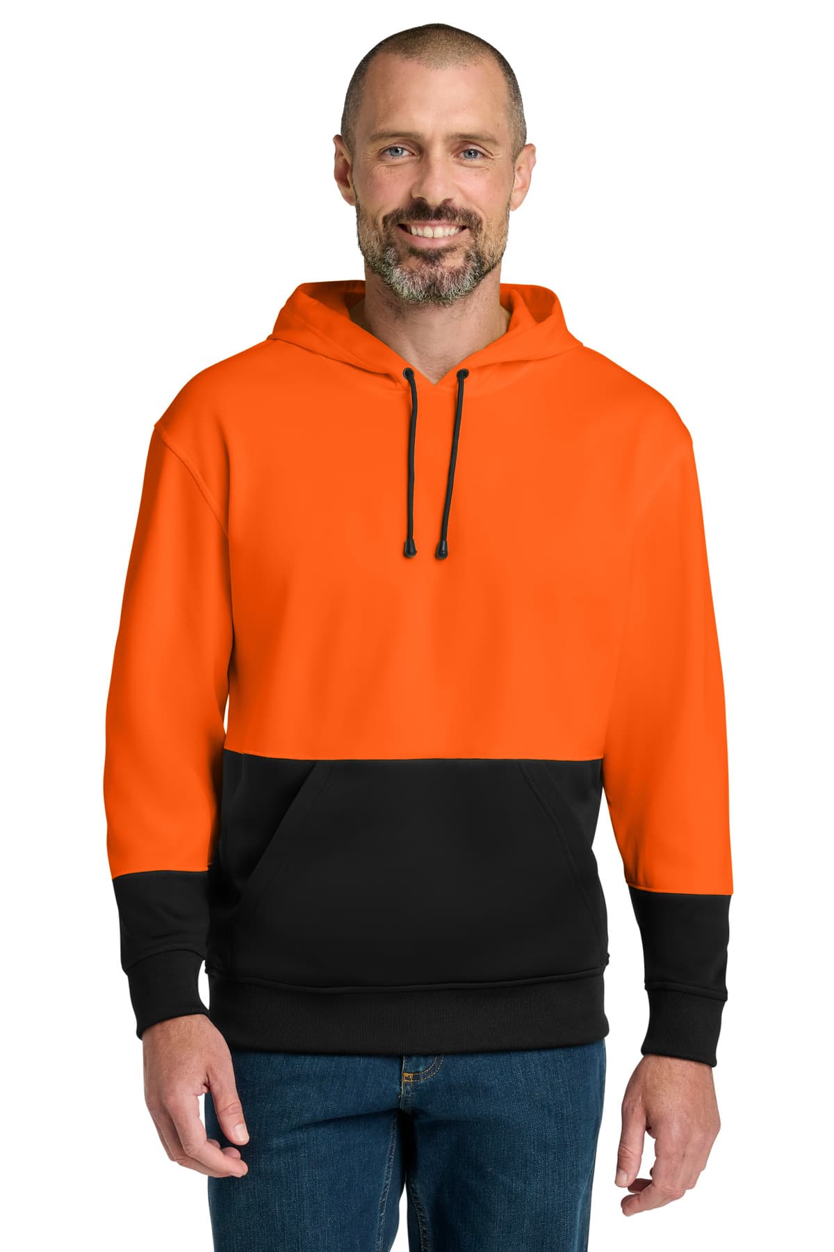 CornerStone CornerStone Enhanced Visibility Fleece Pullover Hoodie CSF01 in Safety Orange