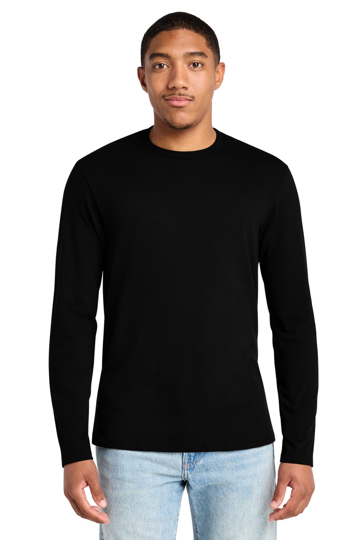 District District Re-Tee Long Sleeve DT8003 in Black