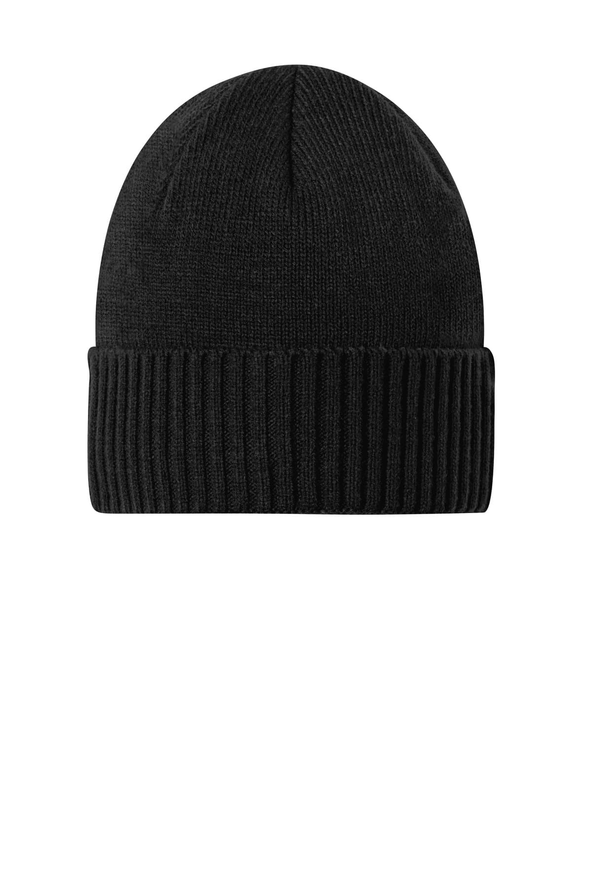 Port Authority Port Authority Rib Knit Cuff Beanie C951 in Deep Black
