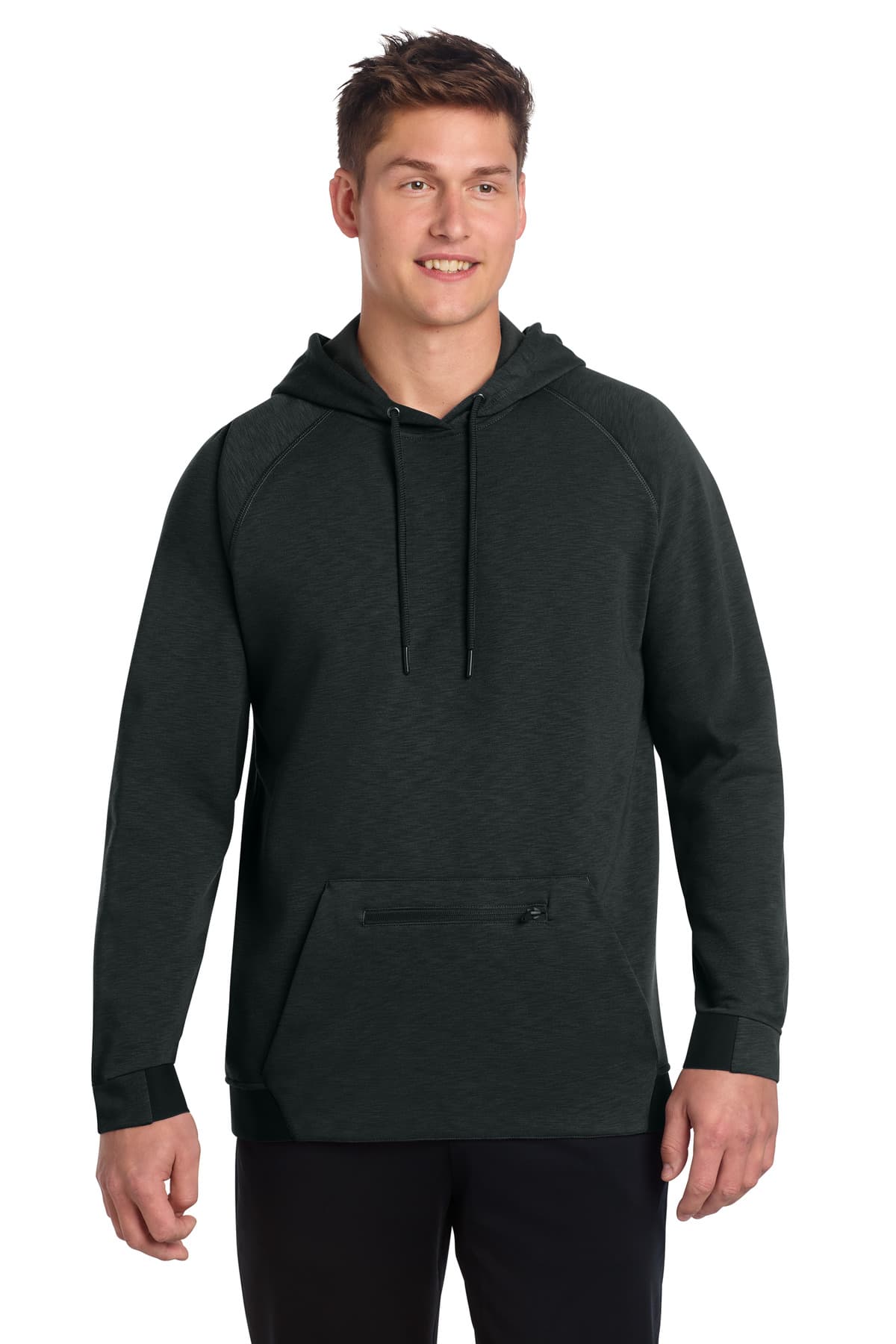 Sport-Tek Sport-Tek PosiCharge Strive Hooded Pullover ST571 in Black