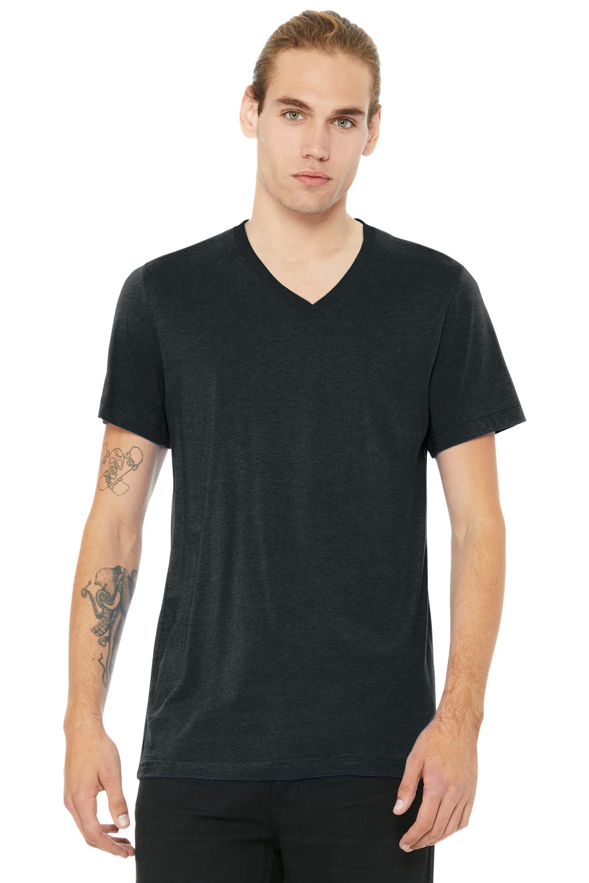 Bella + Canvas BELLA+CANVAS Unisex Heather CVC V-Neck Tee BC3005CVC