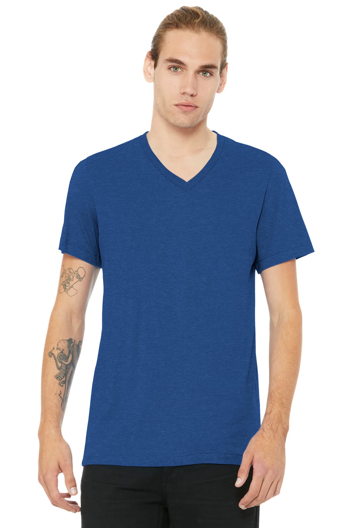 Bella + Canvas BELLA+CANVAS Unisex Heather CVC V-Neck Tee BC3005CVC