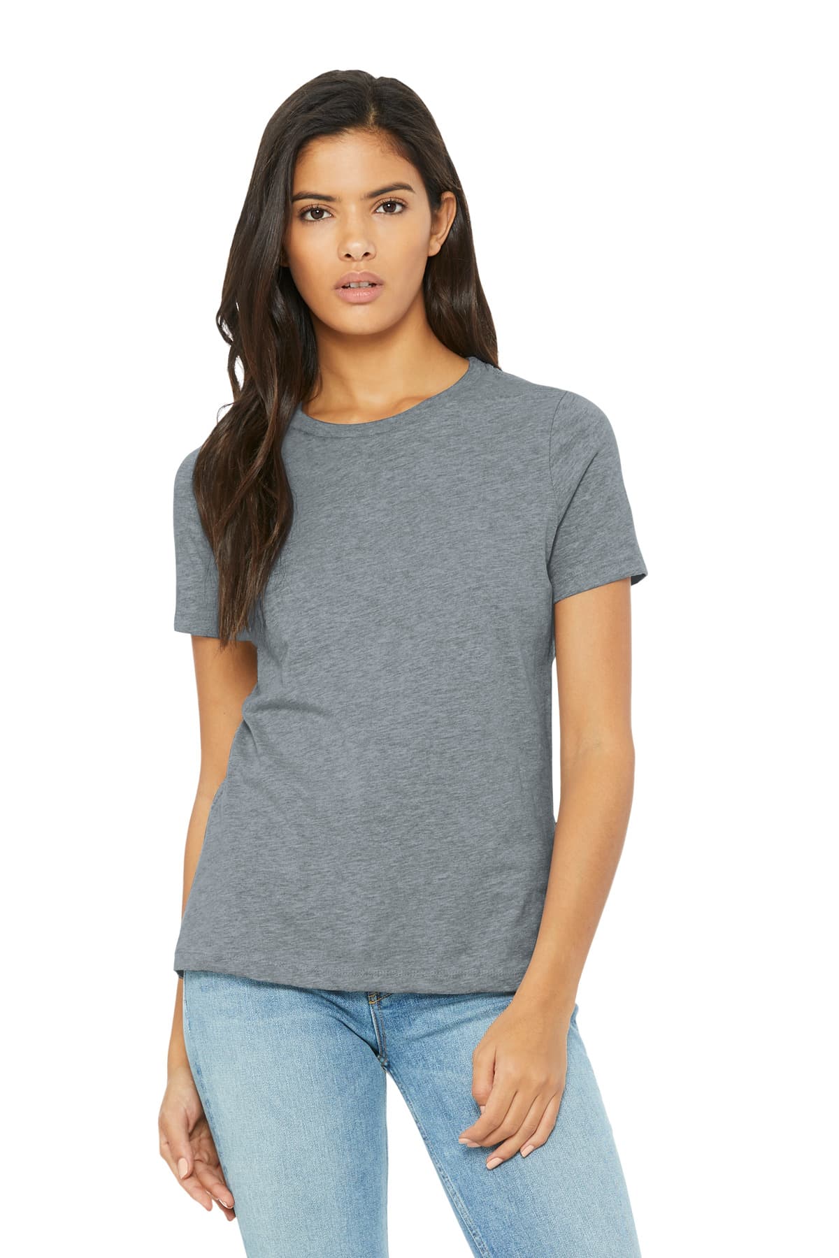 Bella + Canvas BELLA+CANVAS Women's Relaxed CVC Tee BC6400CVC in Athletic Heather