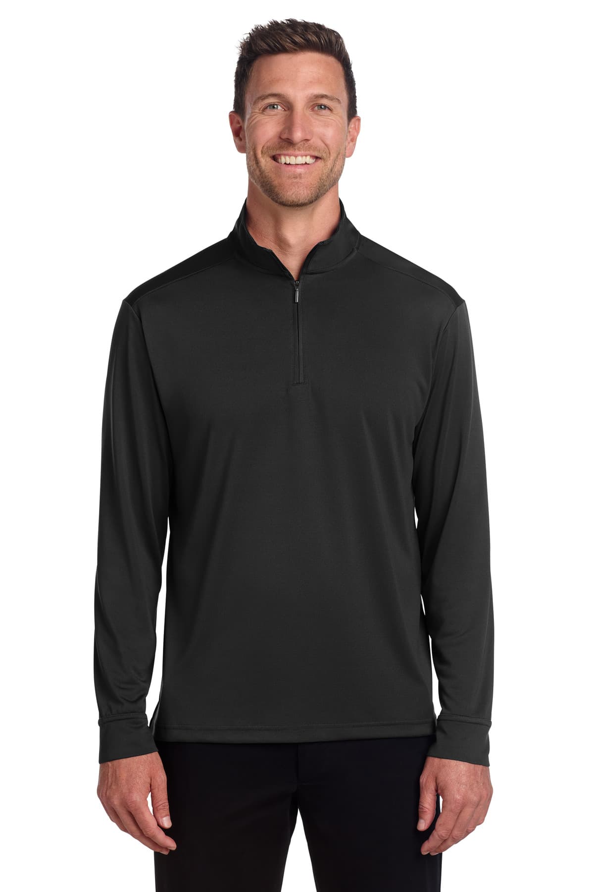 Port Authority Port Authority C-FREE Snag-Proof 1/4-Zip K865 in Deep Black