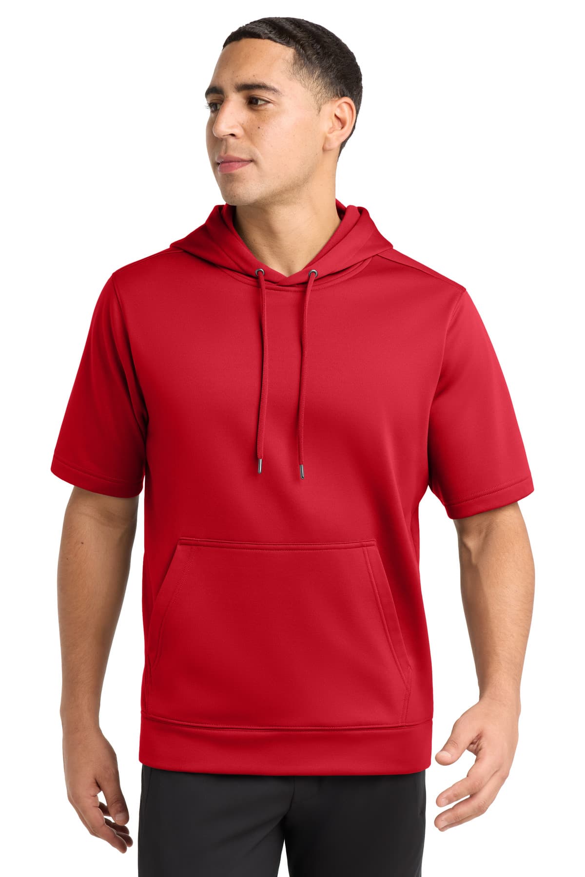 Sport-Tek Sport-Tek Sport-Wick Fleece Short Sleeve Hooded Pullover. ST251