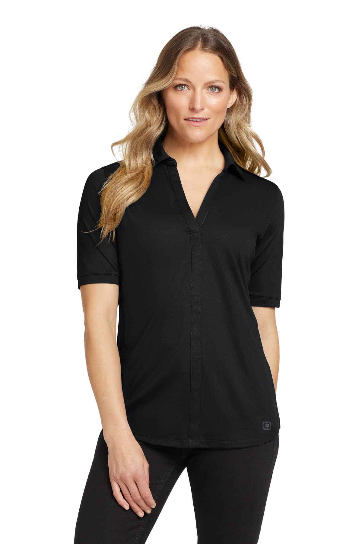 OGIO OGIO Women's Metro Polo. LOG130 in Blacktop