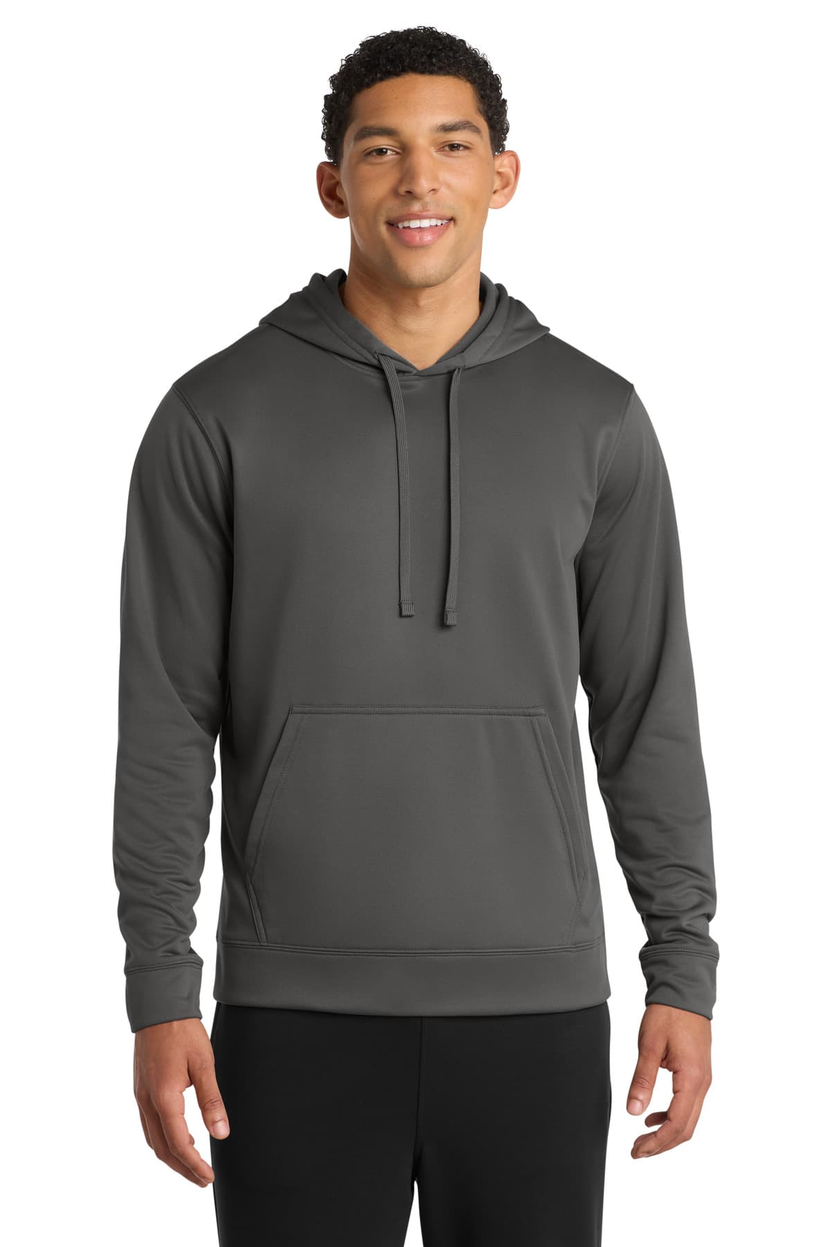 Port & Company Port & Co Performance Fleece Pullover Hooded Sweatshirt. PC590H in Charcoal