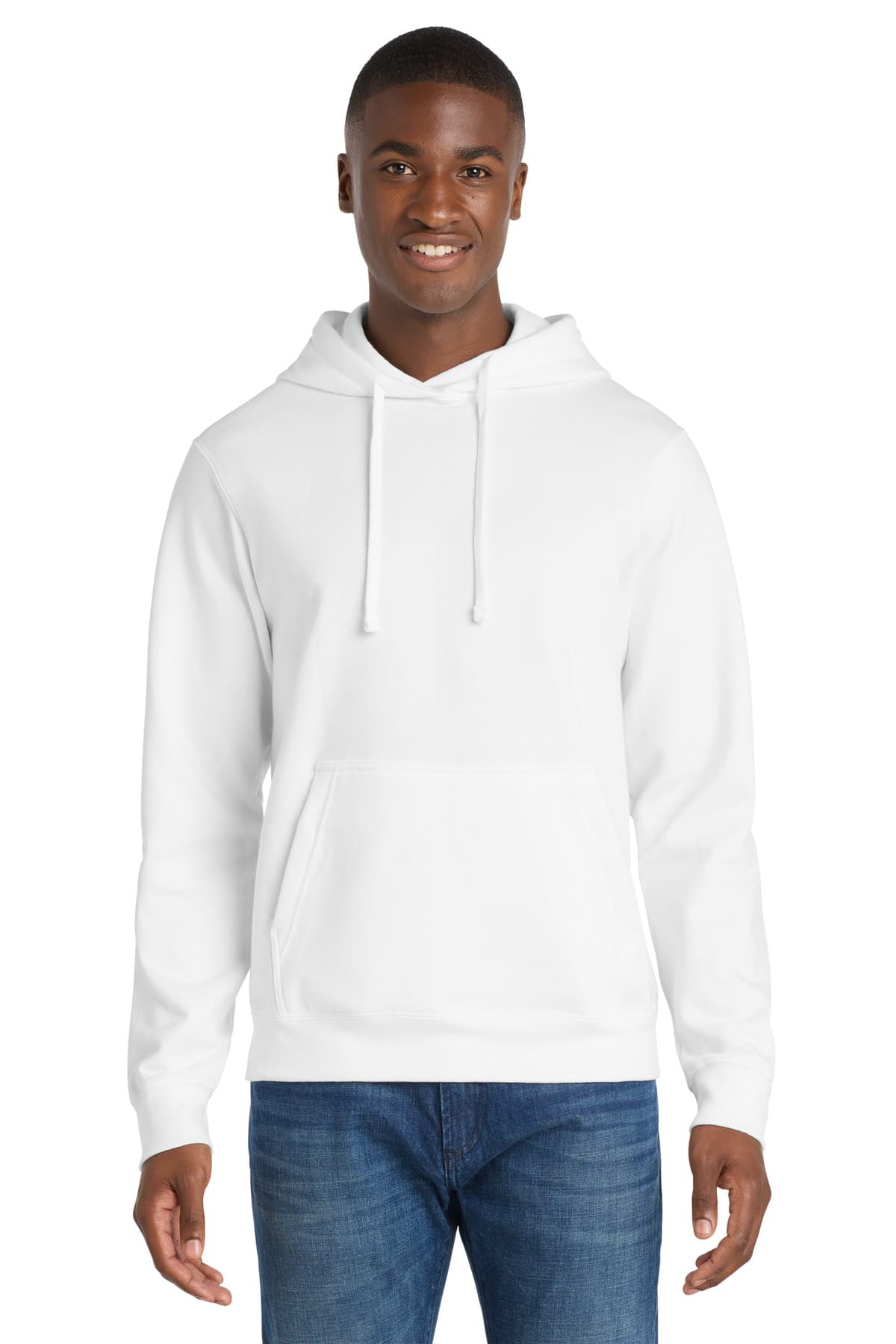 Port & Company Port & Co Fan Favorite Fleece Pullover Hooded Sweatshirt. PC850H in White