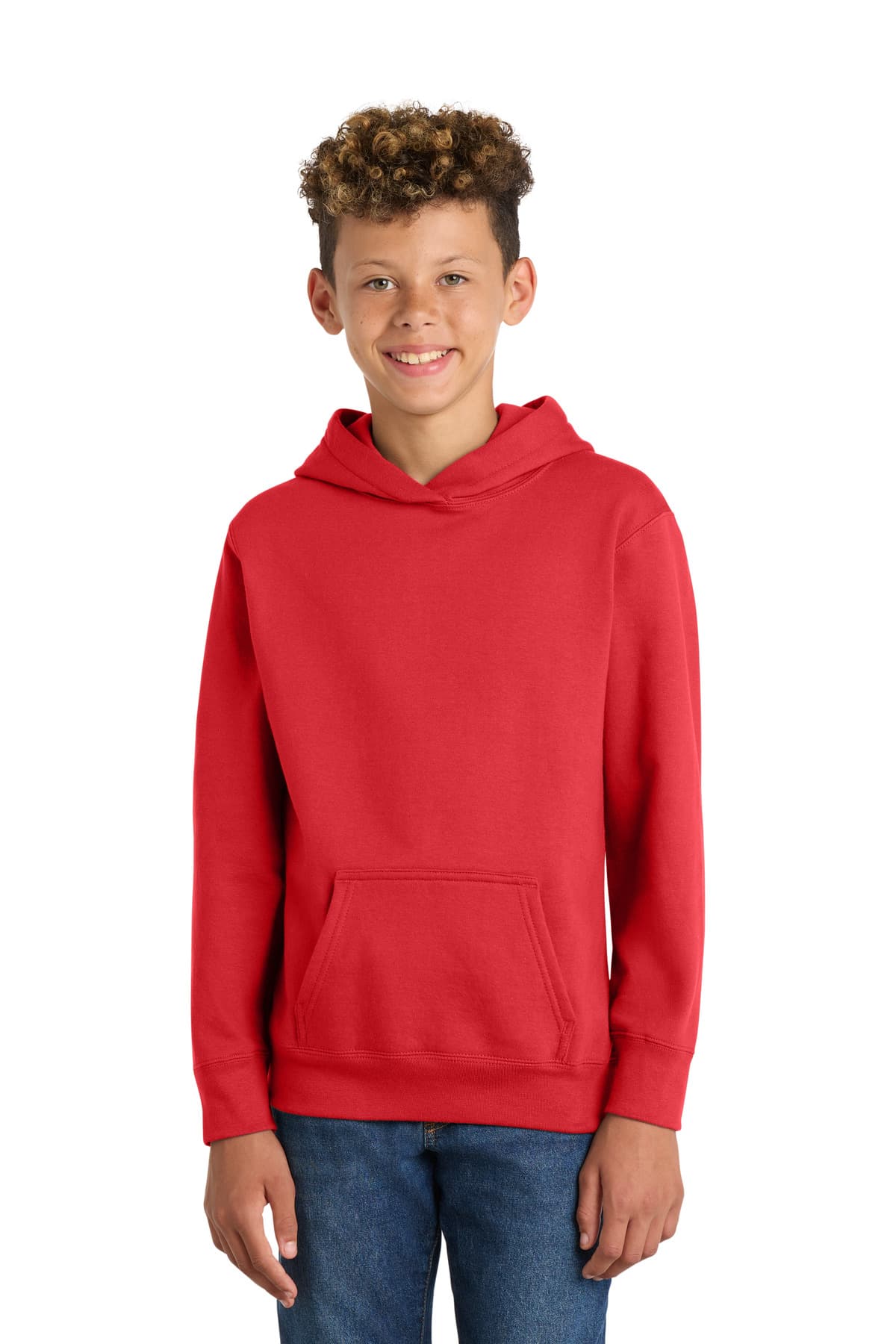 Port & Company Port & Co Youth Fan Favorite Fleece Pullover Hooded Sweatshirt. PC850YH