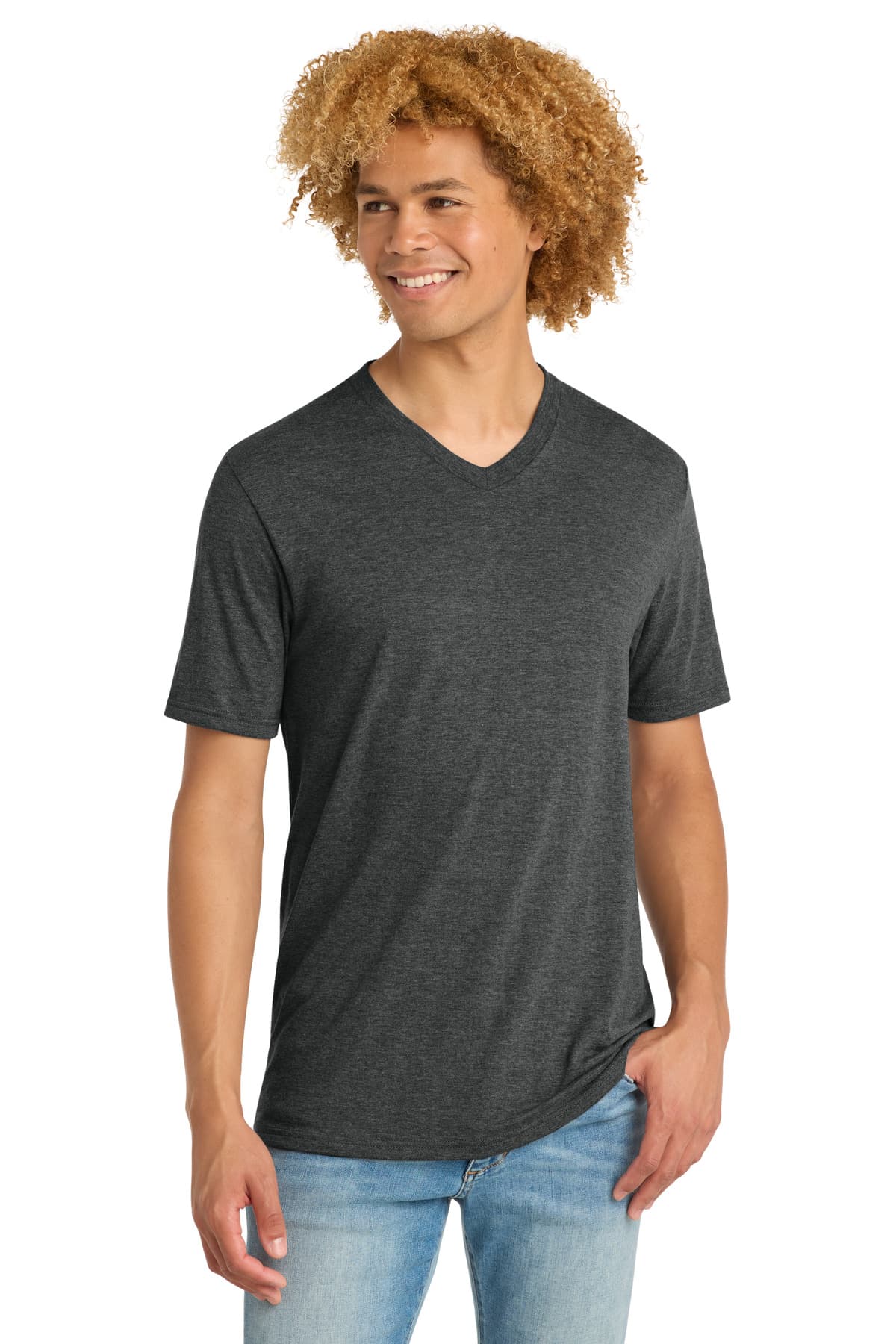 District District Perfect Tri V-Neck Tee. DT1350