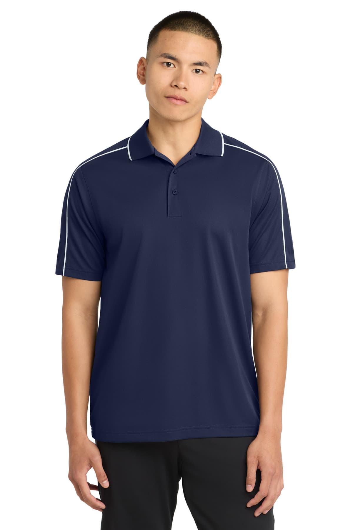 Sport-Tek Sport-Tek Micropique Sport-Wick Piped Polo. ST653