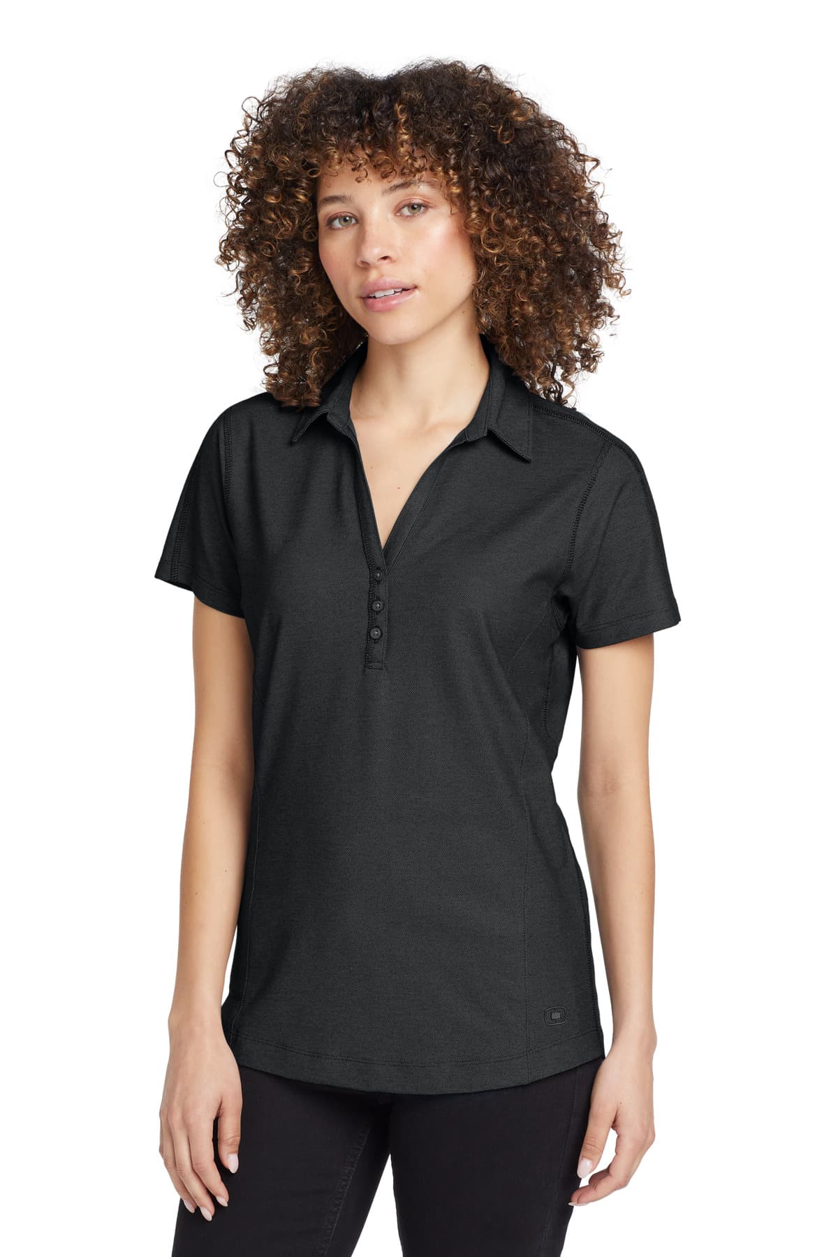OGIO OGIO Women's Onyx Polo. LOG126 in Blacktop