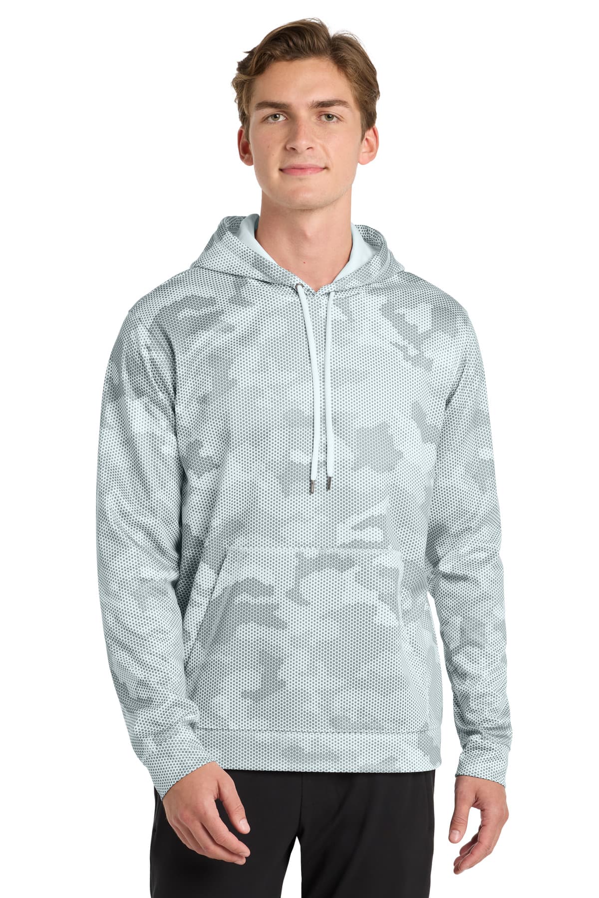 Sport-Tek Sport-Tek Sport-Wick CamoHex Fleece Hooded Pullover. ST240