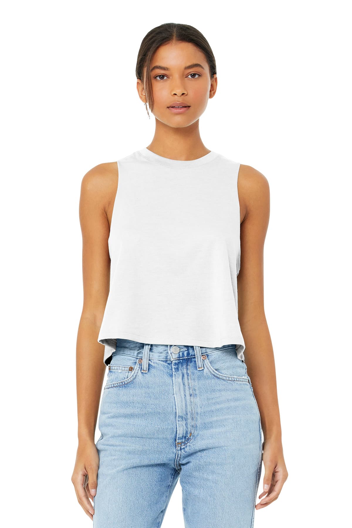 Bella + Canvas BELLA+CANVAS Women's Racerback Cropped Tank. BC6682