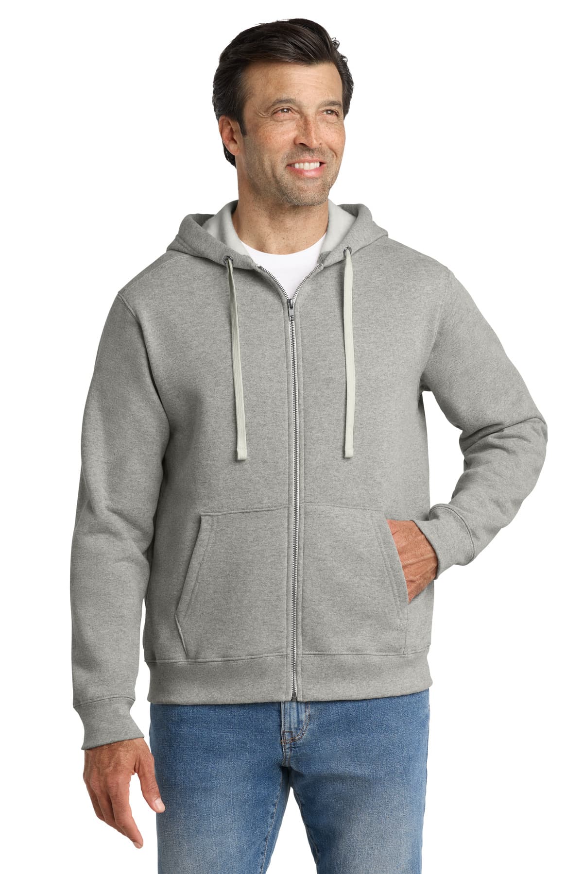 Volunteer Knitwear Volunteer Knitwear Chore Fleece Full-Zip Hoodie VL130ZH