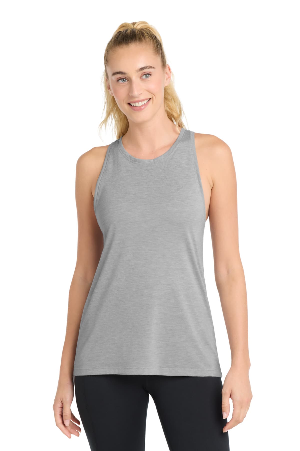 Sport-Tek Sport-Tek Women's PosiCharge Tri-Blend Wicking Tank. LST402