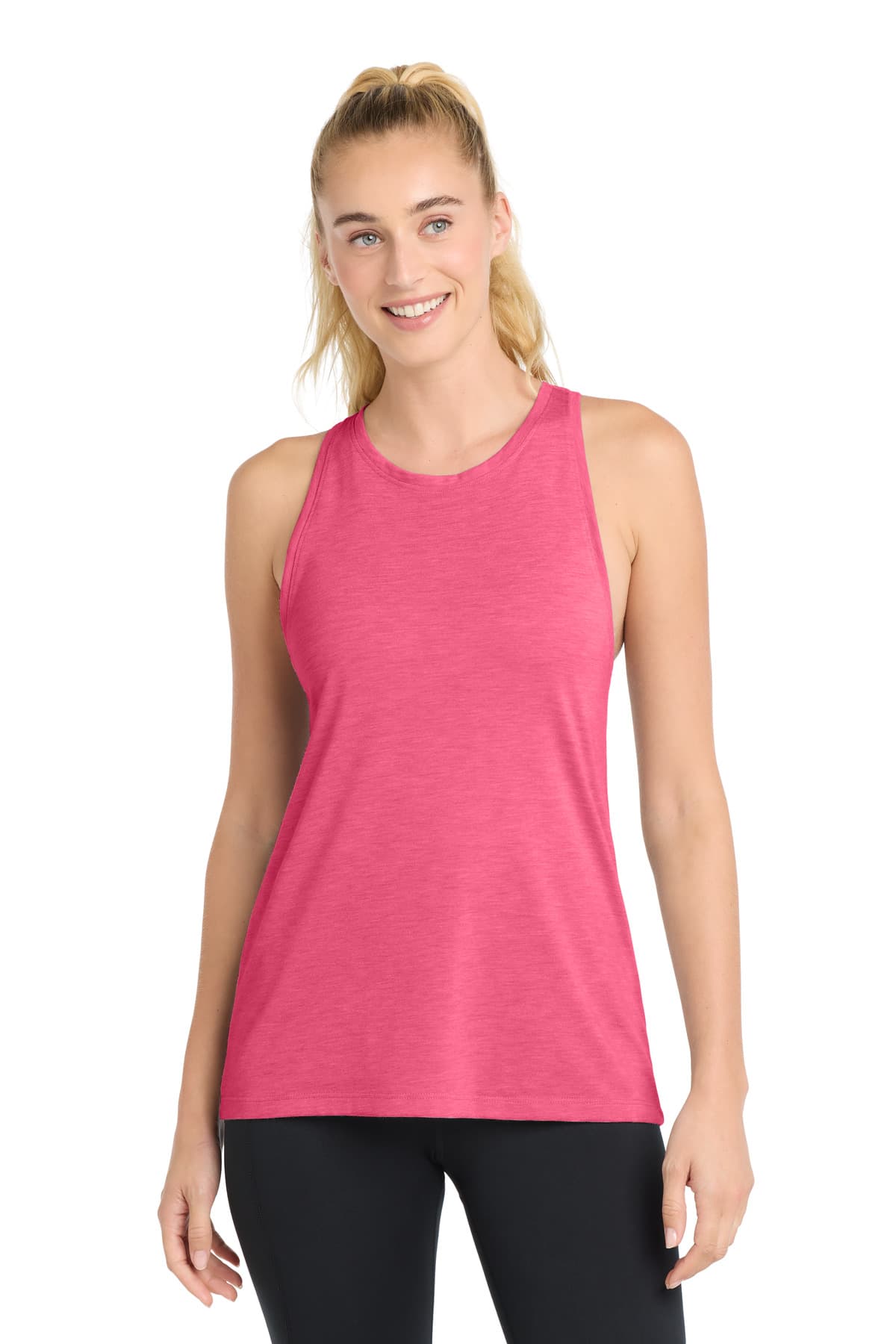 Sport-Tek Sport-Tek Women's PosiCharge Tri-Blend Wicking Tank. LST402