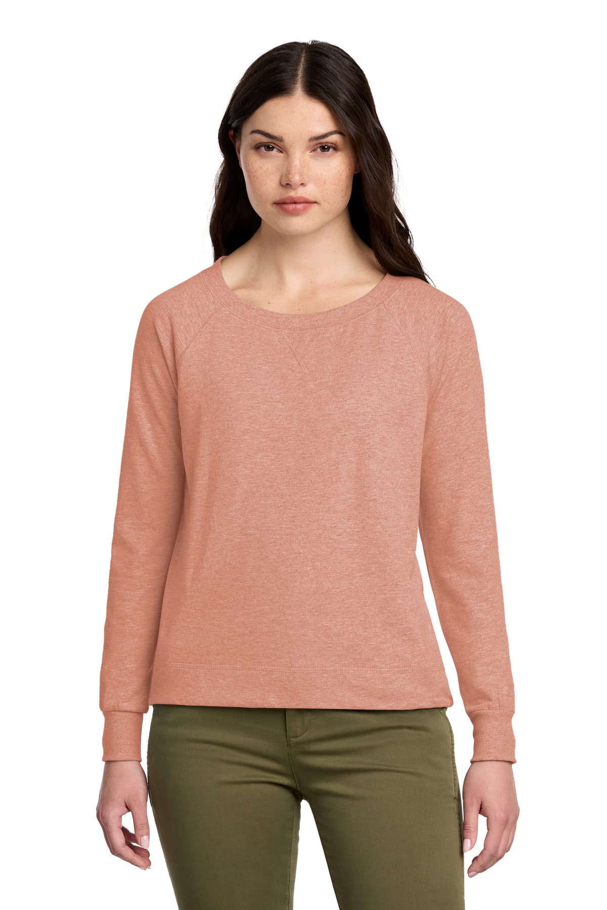 District District Women's Featherweight French Terry Long Sleeve Crewneck DT672