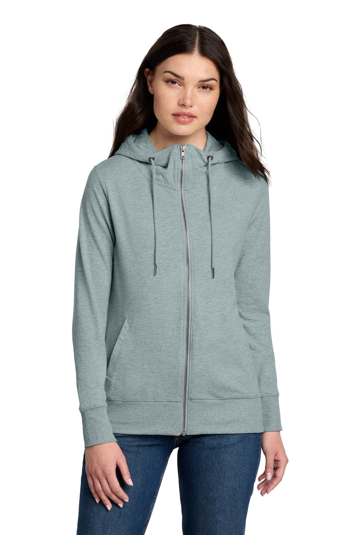 District District Women's Featherweight French Terry Full-Zip Hoodie DT673