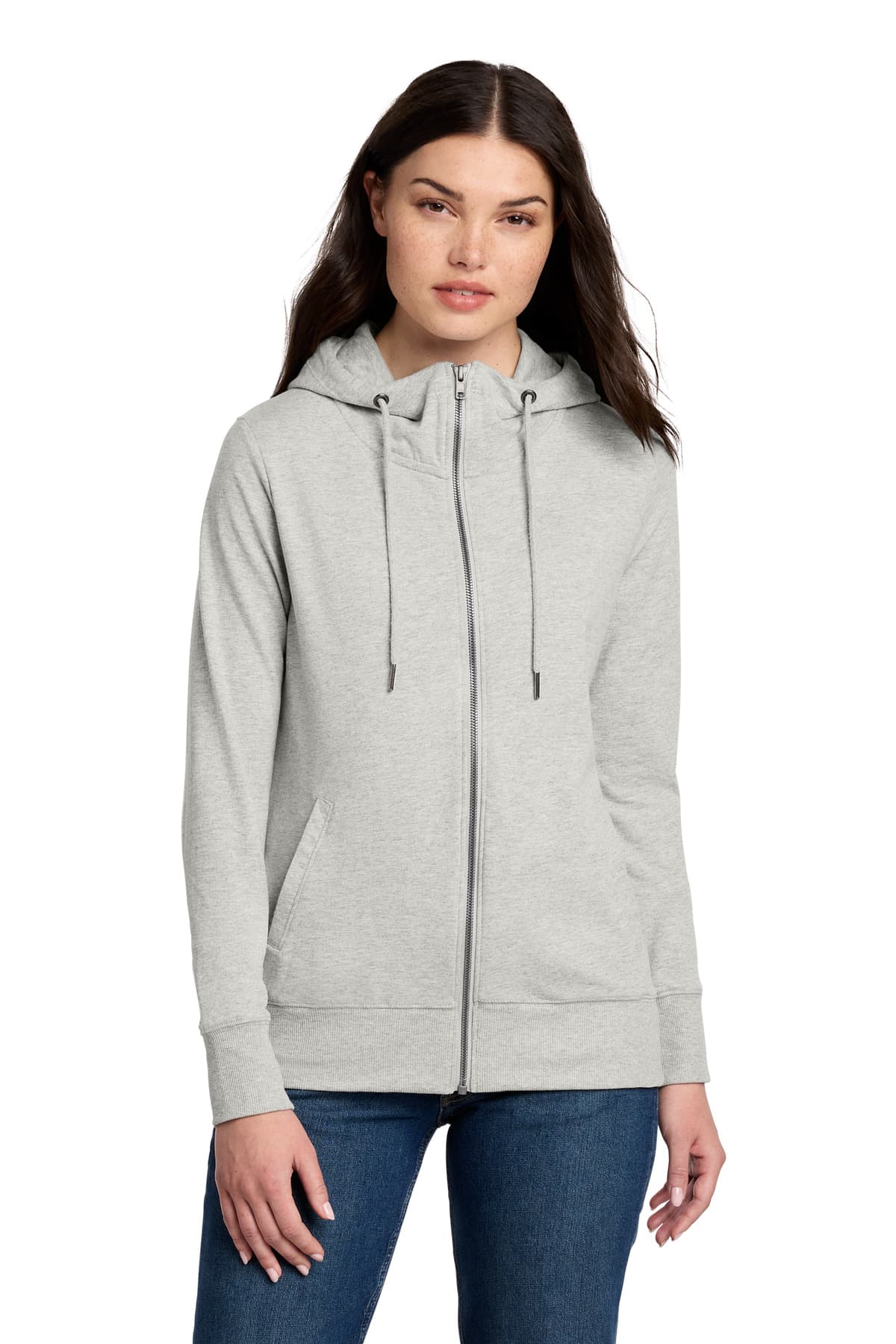 District District Women's Featherweight French Terry Full-Zip Hoodie DT673