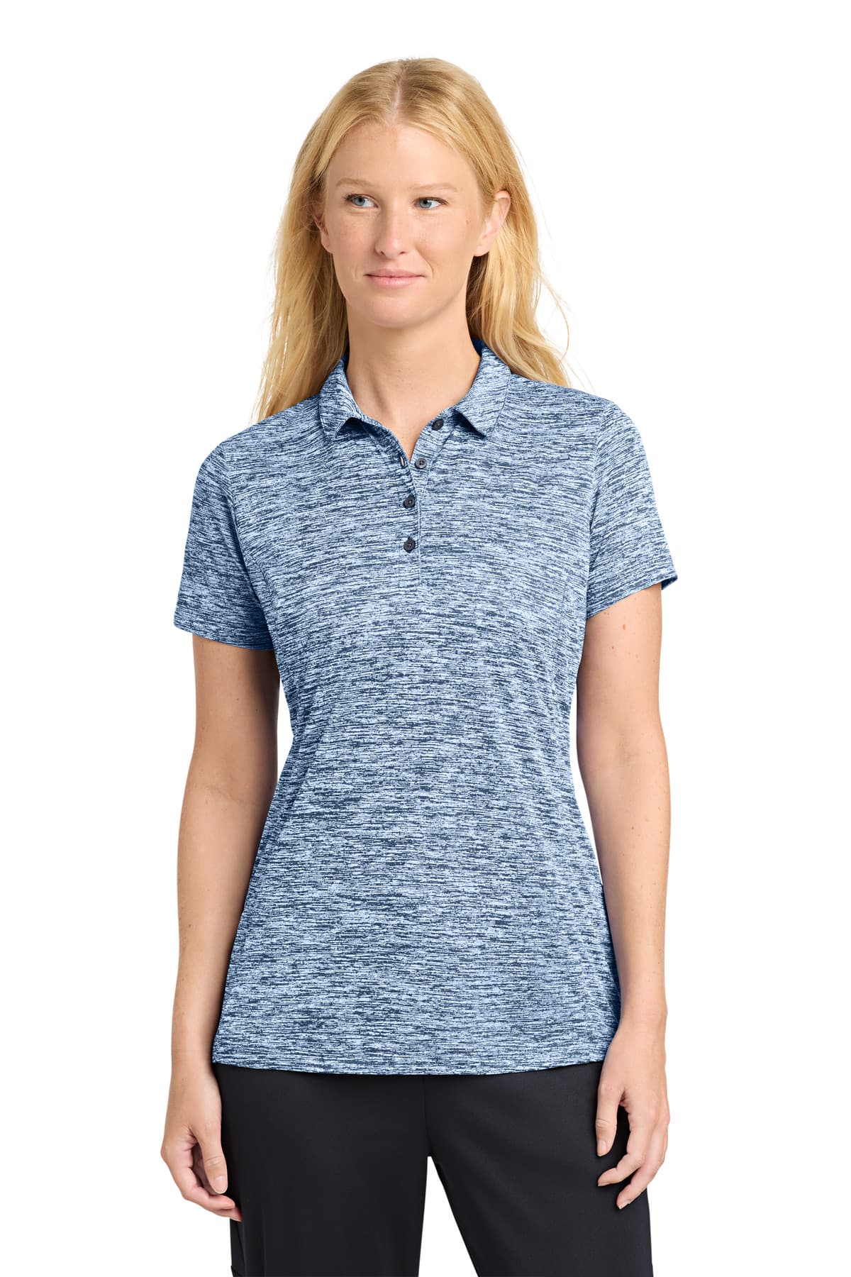 Sport-Tek Sport-Tek Women's PosiCharge Electric Heather Polo. LST590