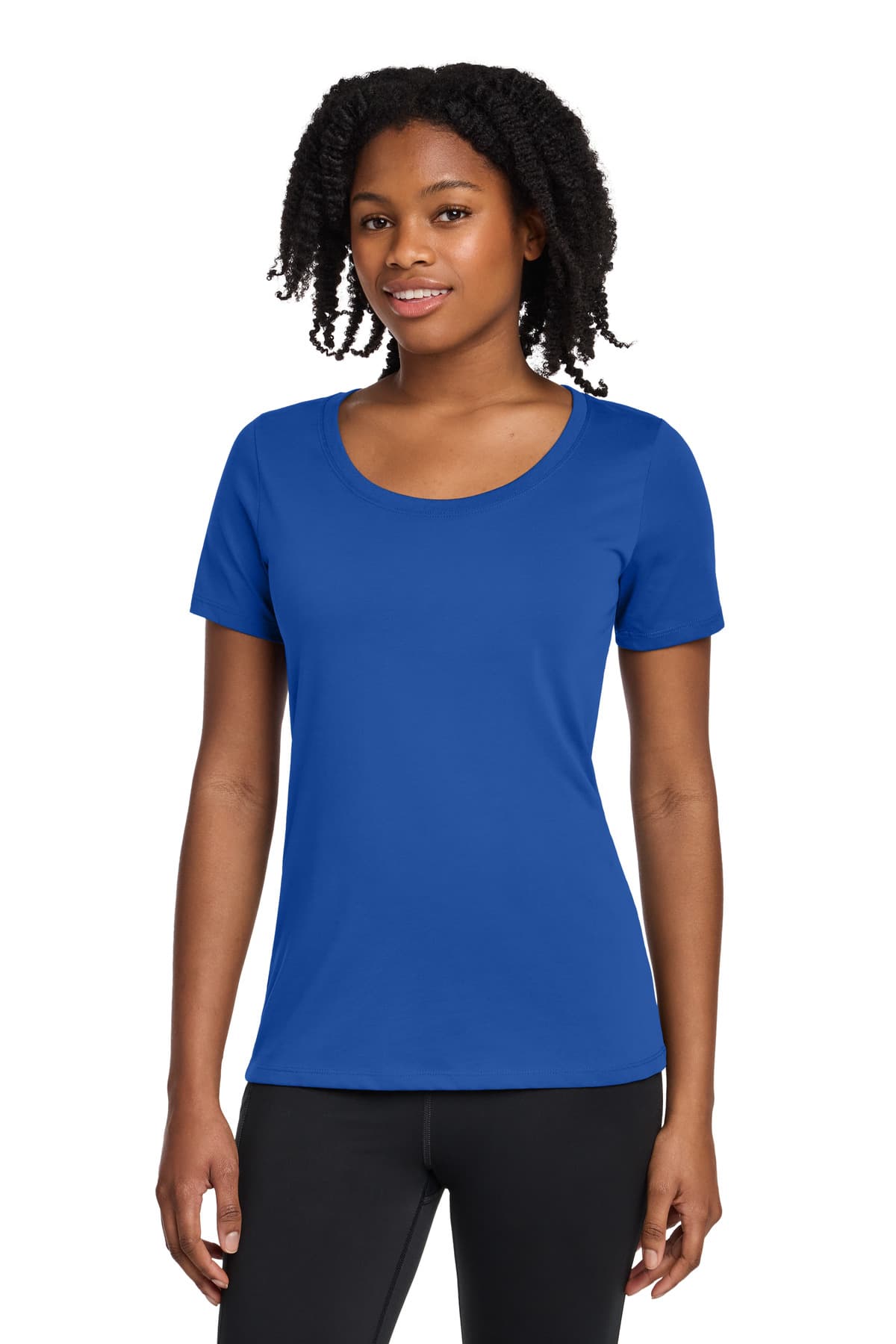 Nike Nike Women's Dri-FIT Cotton/Poly Scoop Neck Tee. NKBQ5234