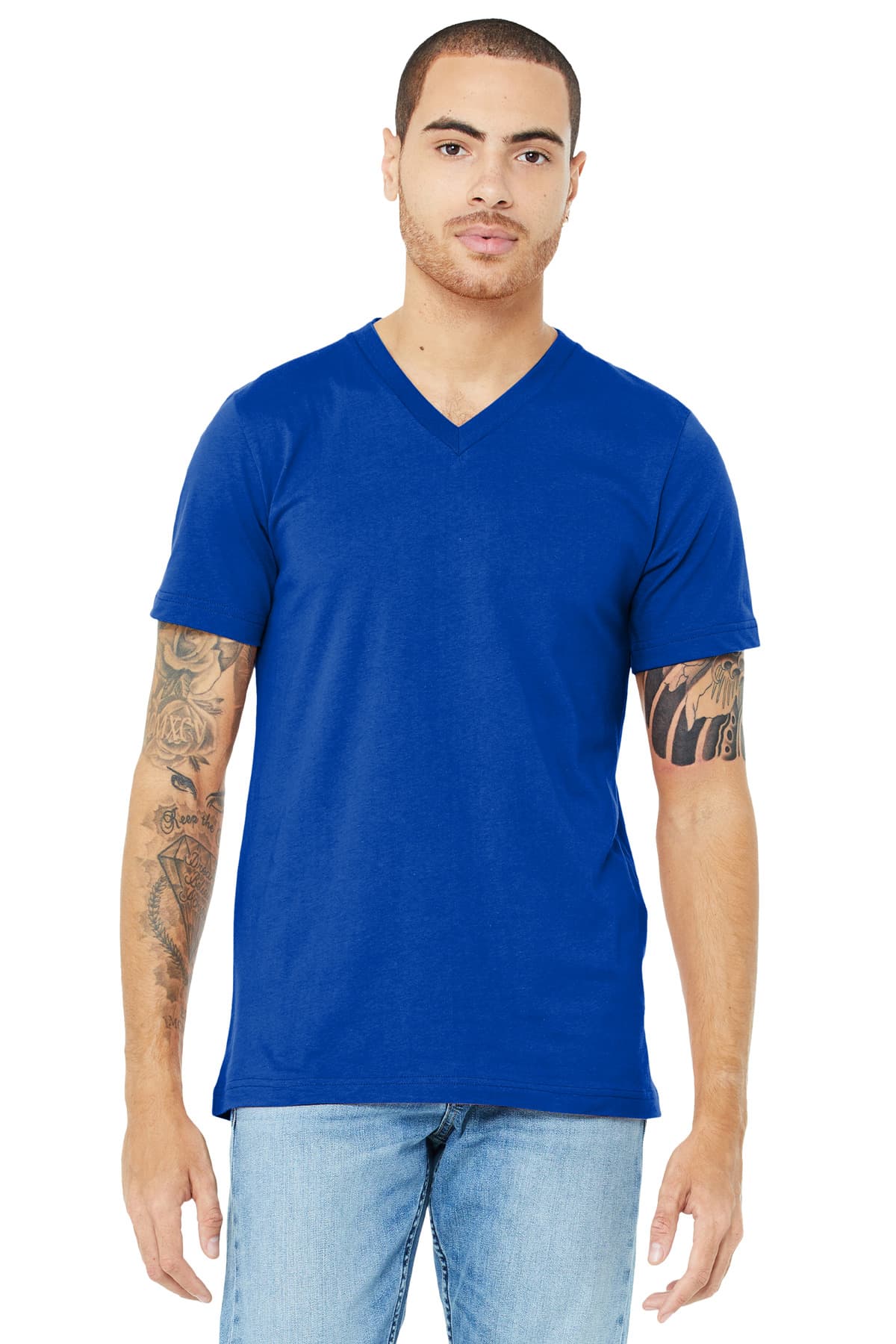 Bella + Canvas BELLA+CANVAS Unisex Jersey Short Sleeve V-Neck Tee. BC3005