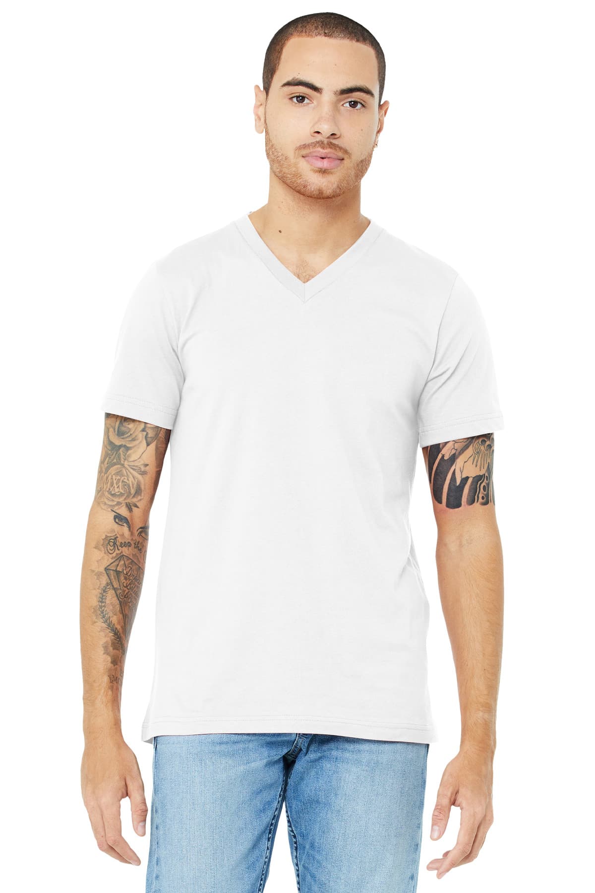 Bella + Canvas BELLA+CANVAS Unisex Jersey Short Sleeve V-Neck Tee. BC3005