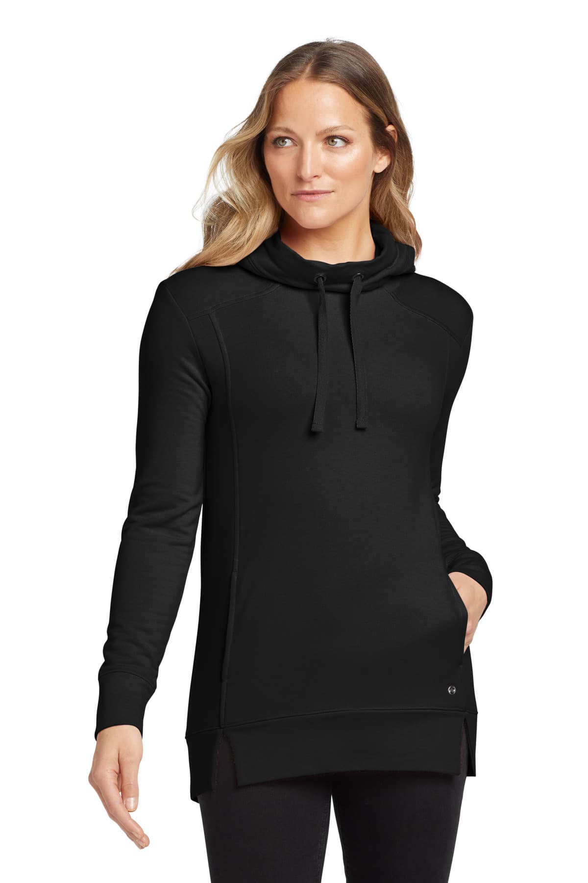 OGIO OGIO Women's Luuma Pullover Fleece Hoodie. LOG810 in Blacktop