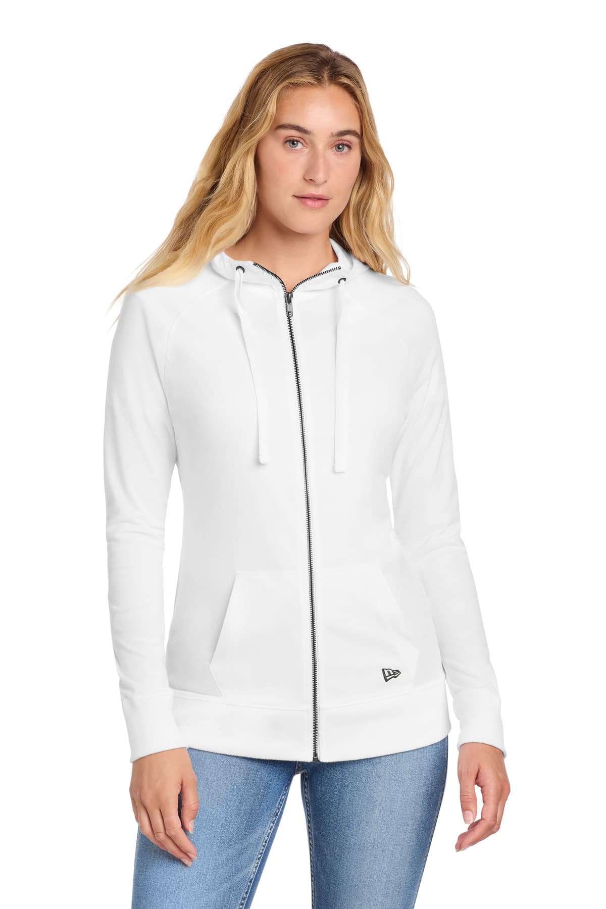 New Era New Era Women's Sueded Cotton Blend Full-Zip Hoodie. LNEA122