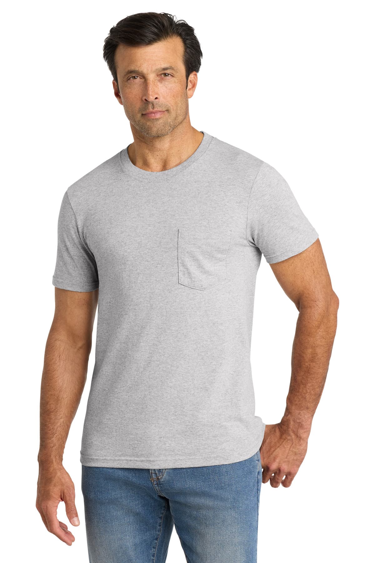 Volunteer Knitwear Volunteer Knitwear All-American Pocket Tee VL100P in Athletic Heather