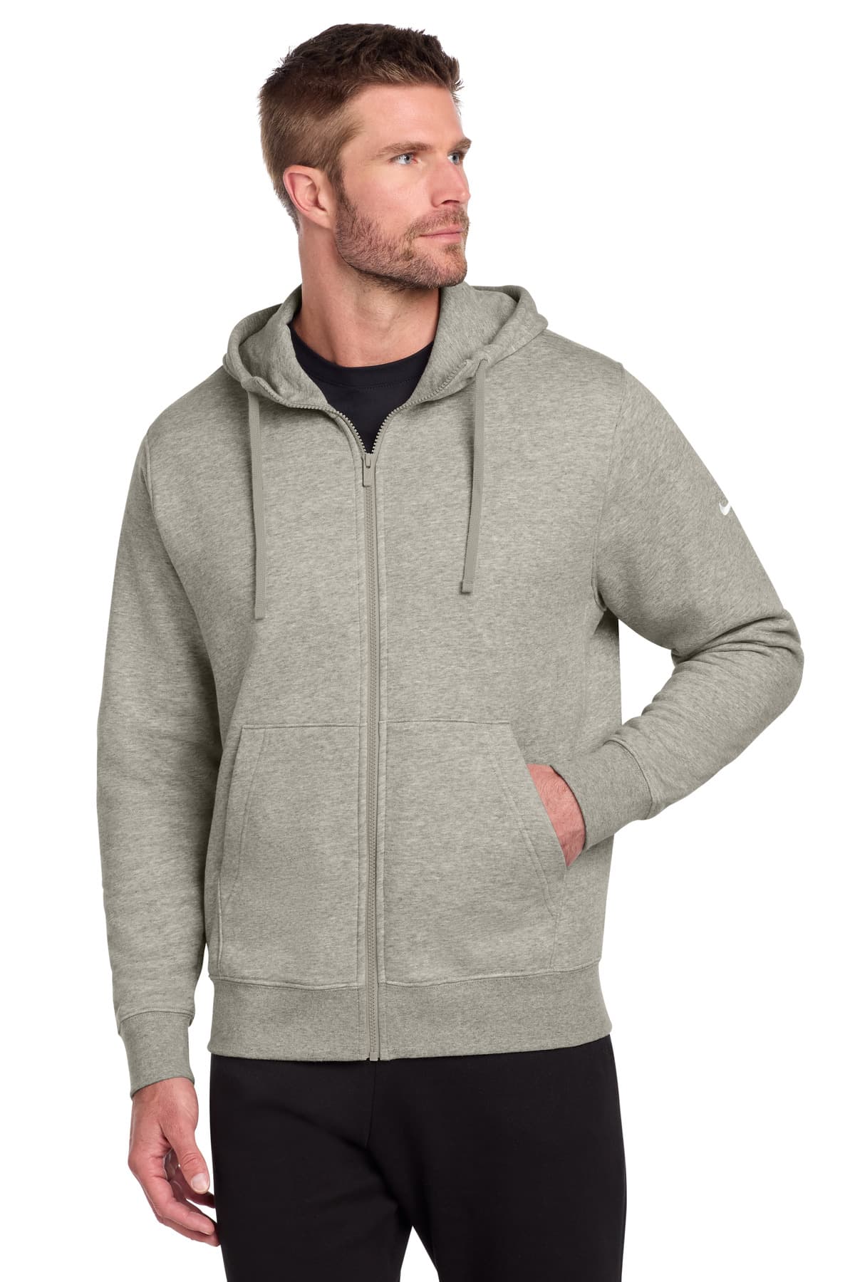Nike Nike Club Fleece Sleeve Swoosh Full-Zip Hoodie NKDR1513