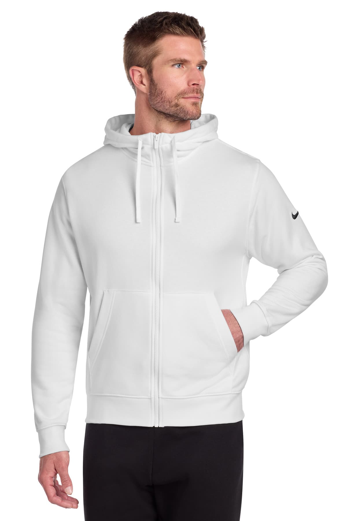 Nike Nike Club Fleece Sleeve Swoosh Full-Zip Hoodie NKDR1513