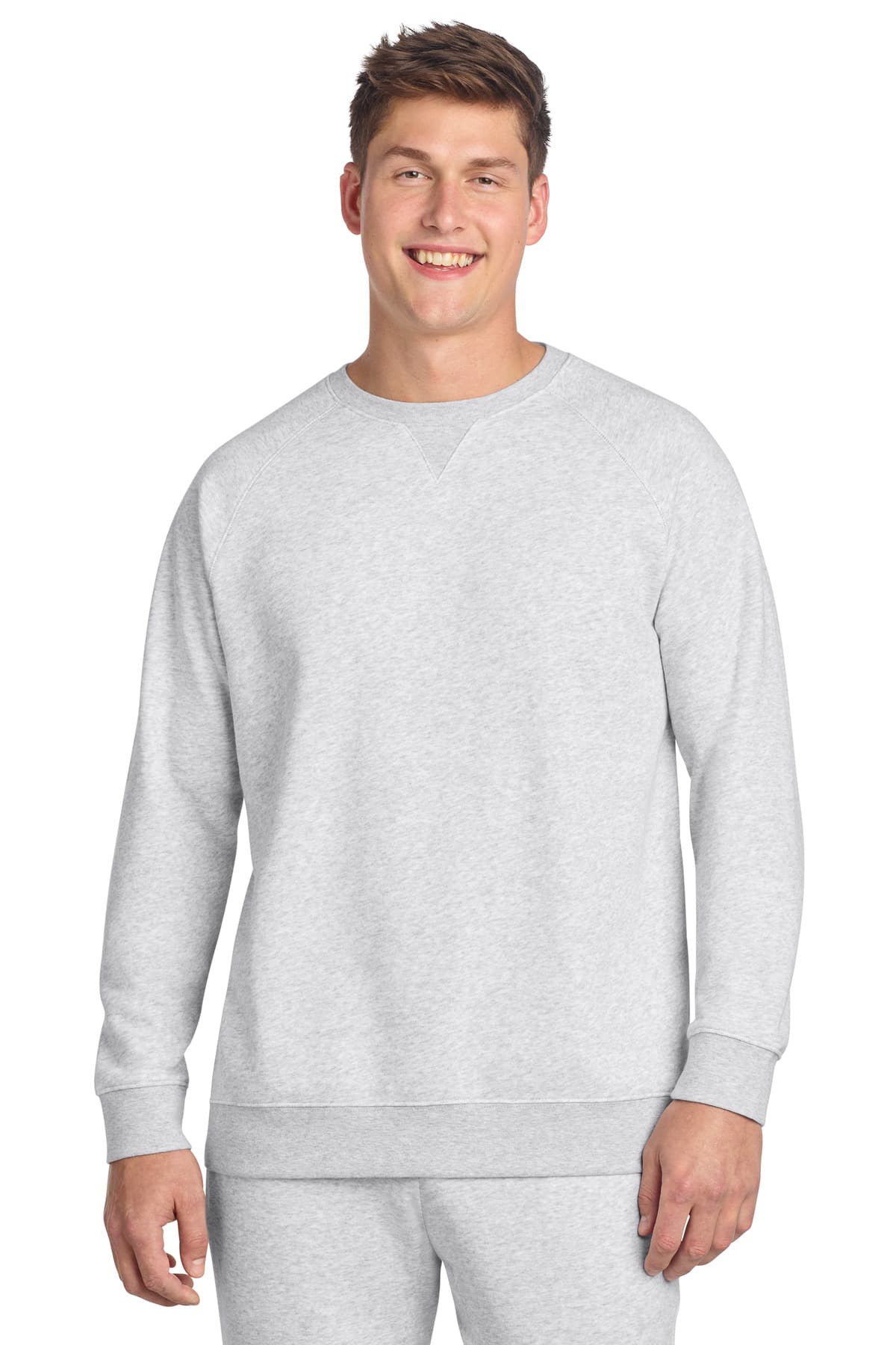 Sport-Tek Sport-Tek Drive Fleece Crewneck STF203 in Athletic Heather