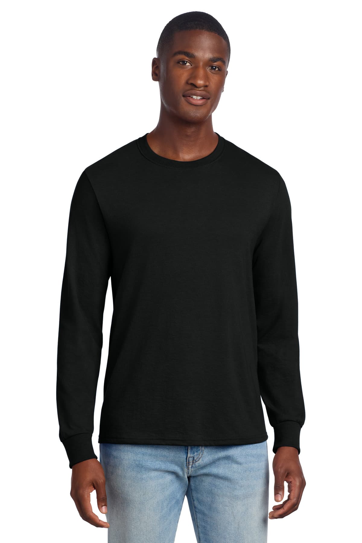 Jerzees Jerzees Premium Blend Ring Spun Long Sleeve T-Shirt 560LS in Black Ink