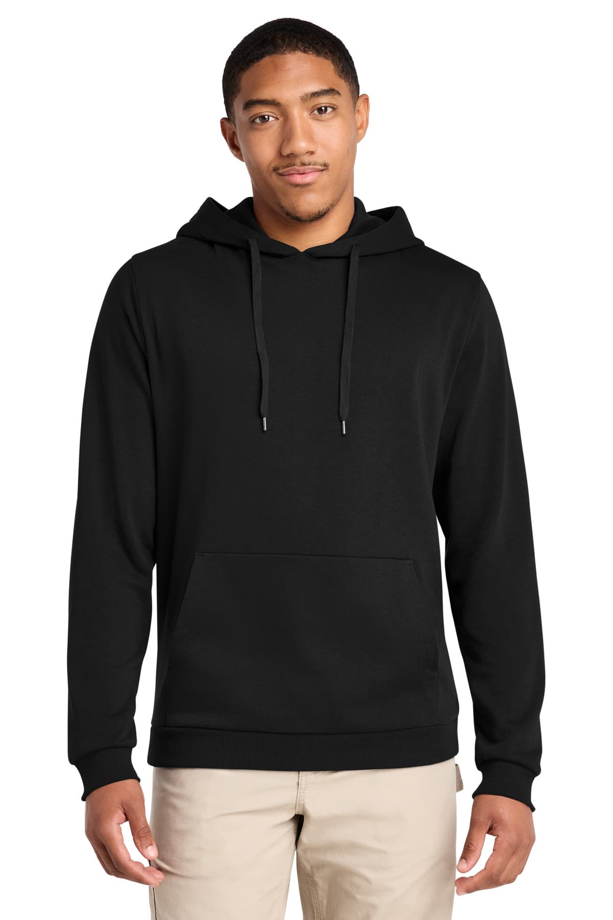 District District Perfect Tri Fleece Pullover Hoodie DT1300 in Black