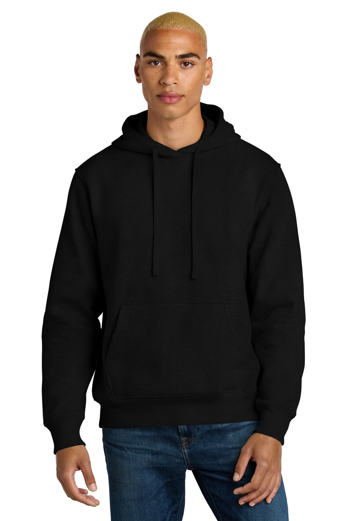 District District V.I.T. Super Heavyweight Fleece Hoodie DT6600 in Black