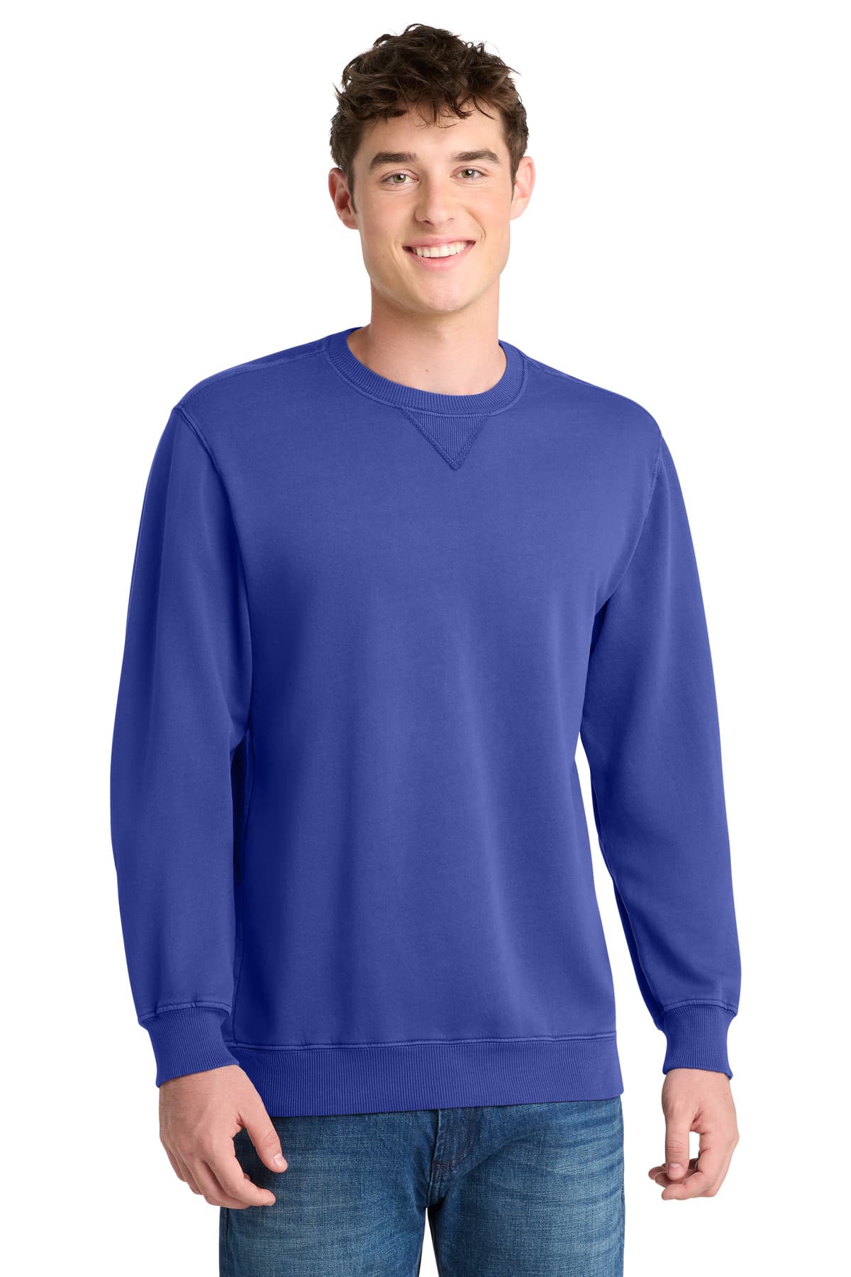 Port & Company Port & Co Beach Wash Garment-Dyed Crewneck Sweatshirt PC098