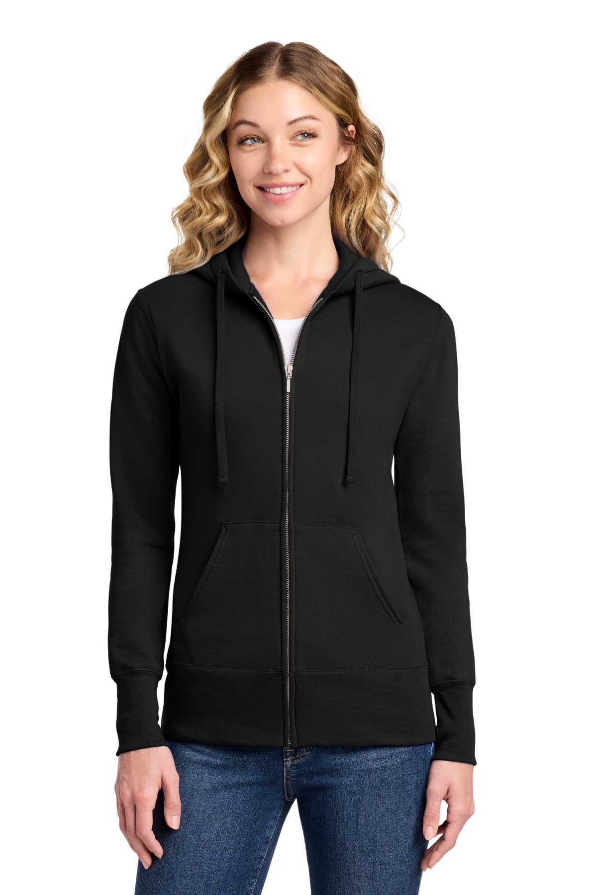 Port & Company Port & Co Women's Core Fleece Full-Zip Hooded Sweatshirt. LPC78ZH